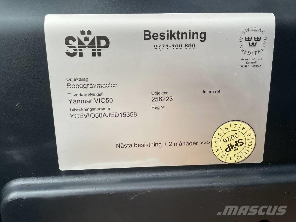 Yanmar Vio 50 Мини екскаватори < 7 т