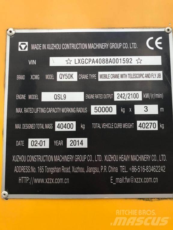 XCMG QY50K UNUSED Всъдеходни кранове
