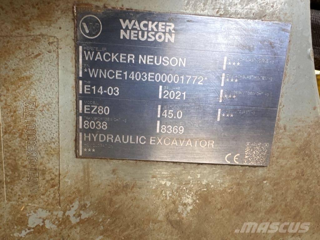 Wacker Neuson EZ80 Верижен екскаватор