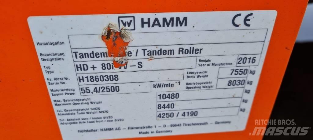 Hamm HD+ 80 i VV-S Двойни барабанни ролки

