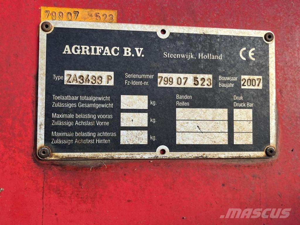 Agrifac ZA3433 Друга техника за жънене