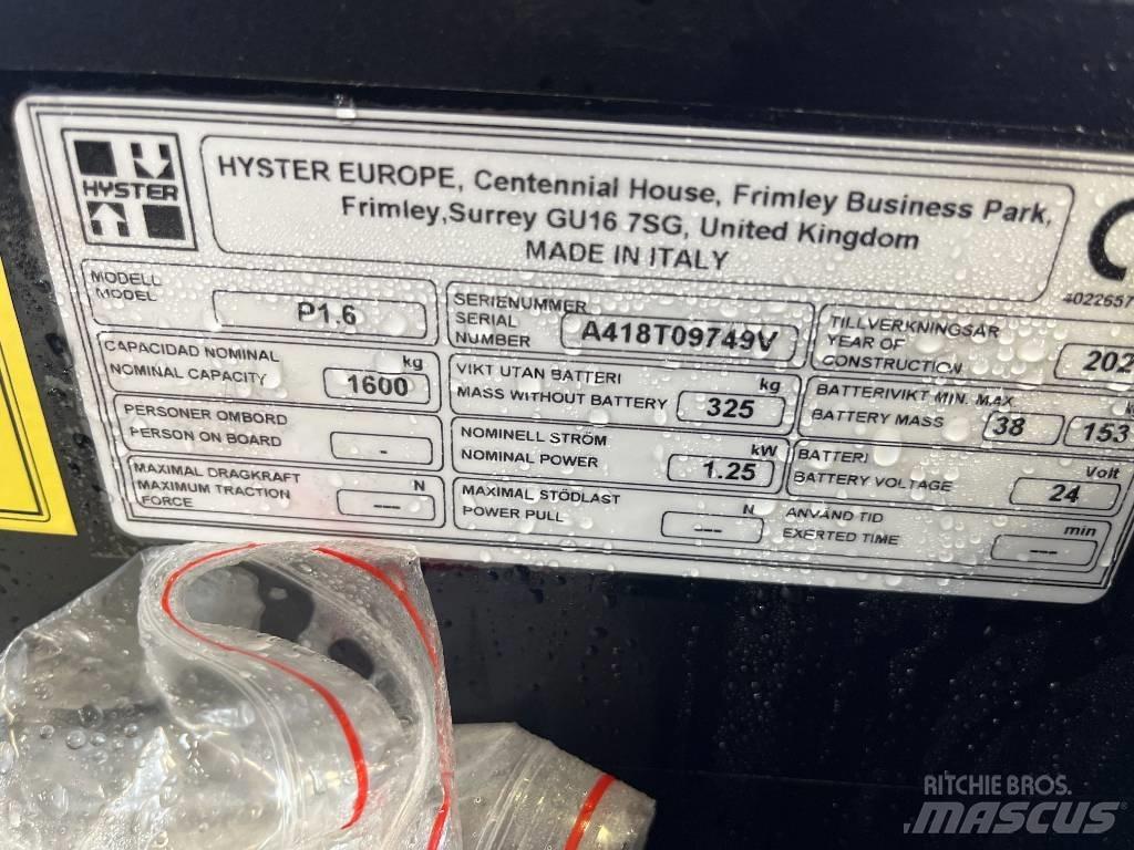Hyster P 1.6 Нископовдигач