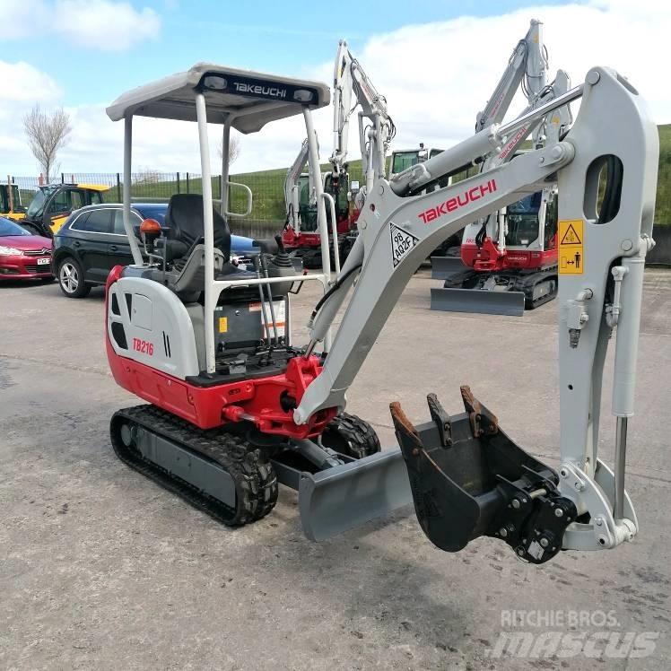 Takeuchi TB216 Мини екскаватори < 7 т