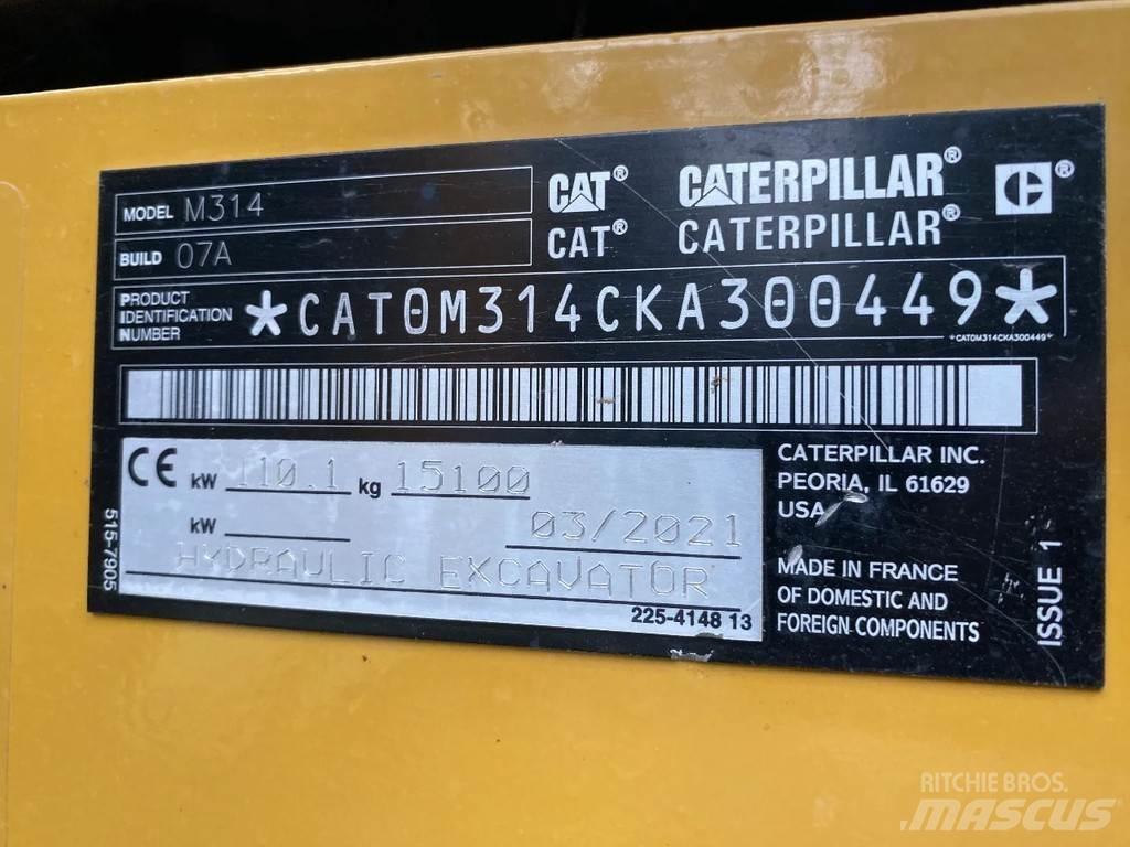 CAT 314 Next gen Колесни екскаватори