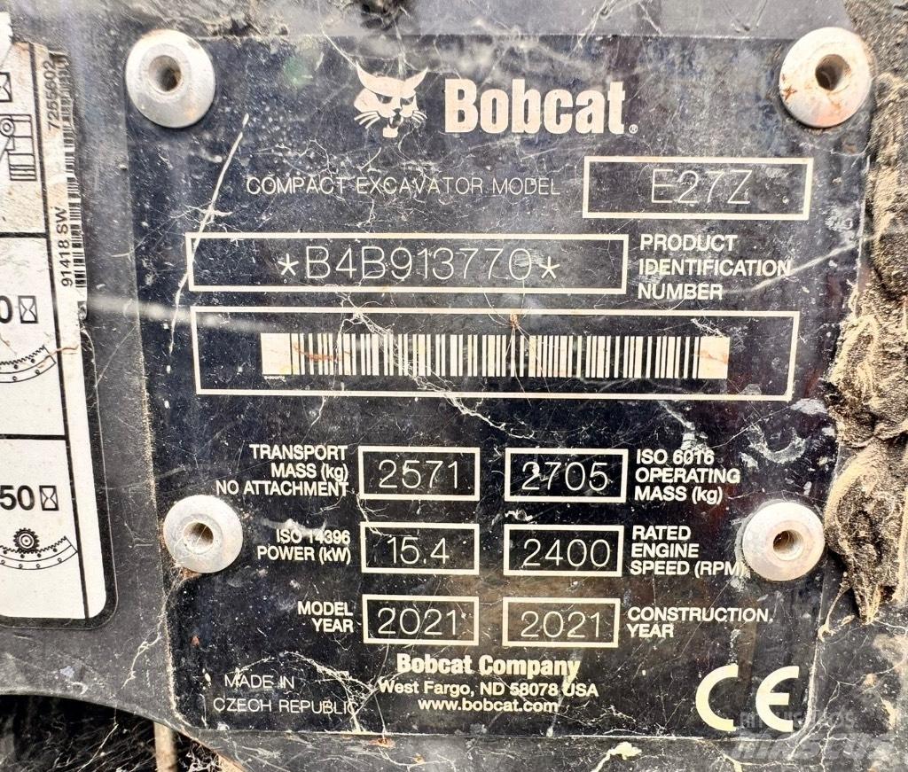 Bobcat E 27z Мини екскаватори < 7 т