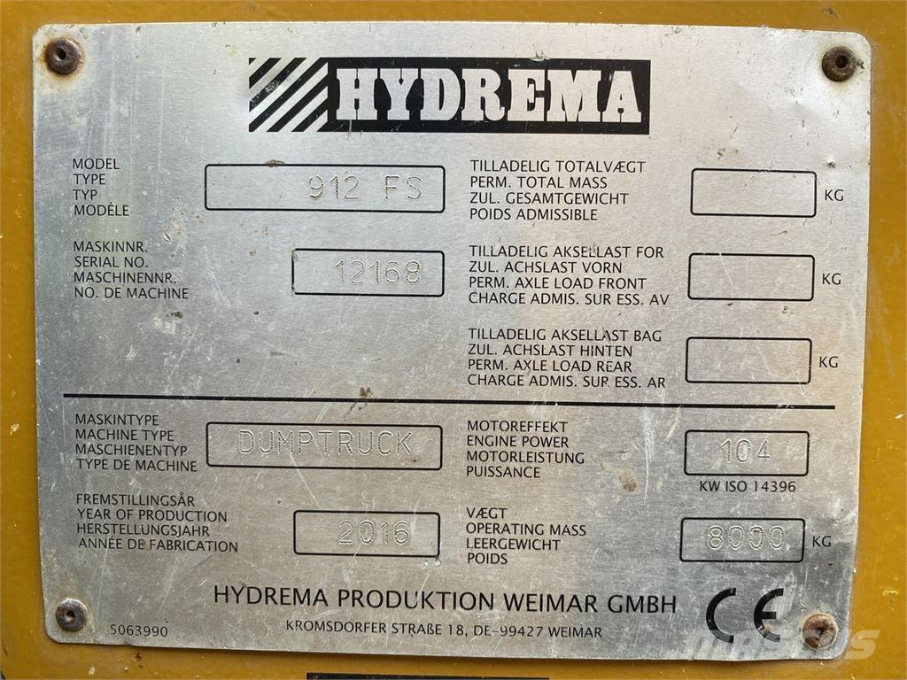 Hydrema 912 Странични самосвали
