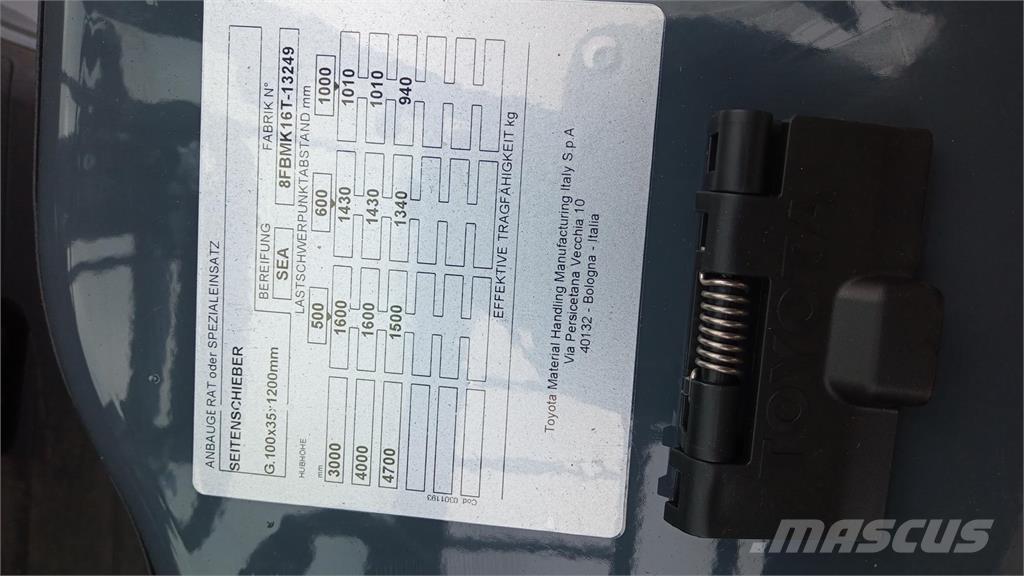 Toyota 8FBMK16T Електрически вилични кари-повдигачи