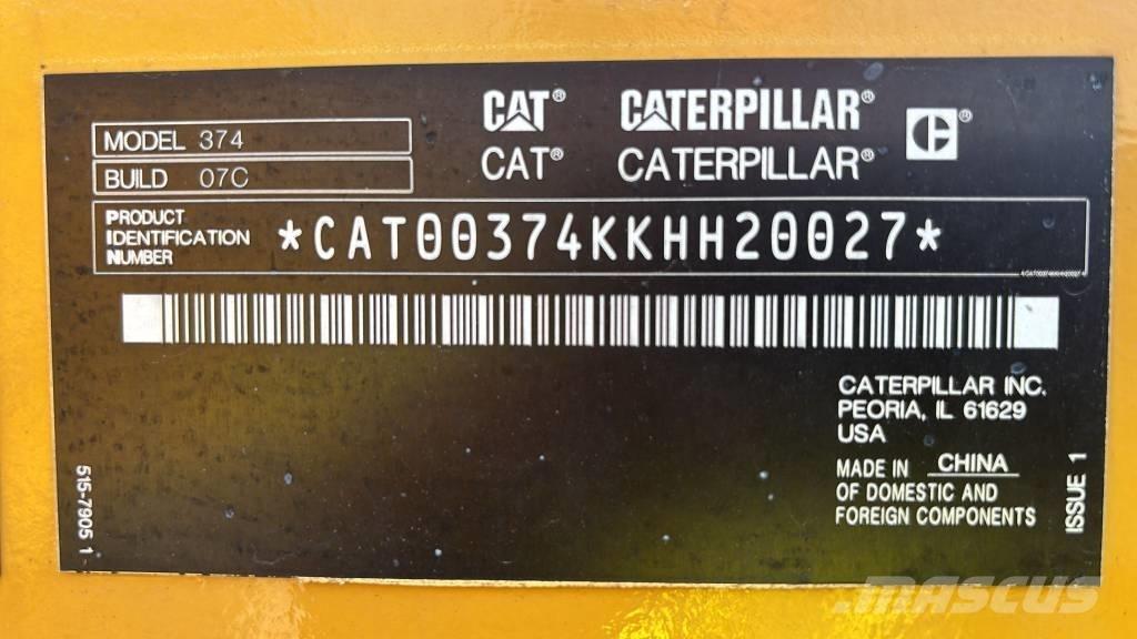 CAT 374 Верижен екскаватор