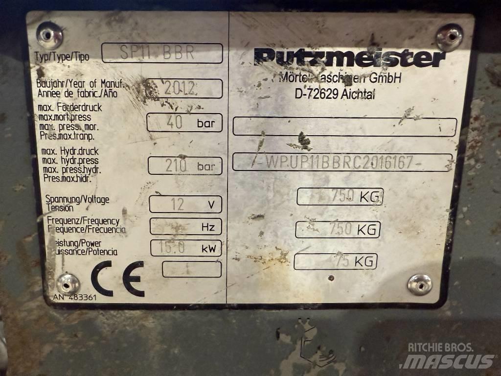 Putzmeister SP 11 Бетоно/варо бъркачки