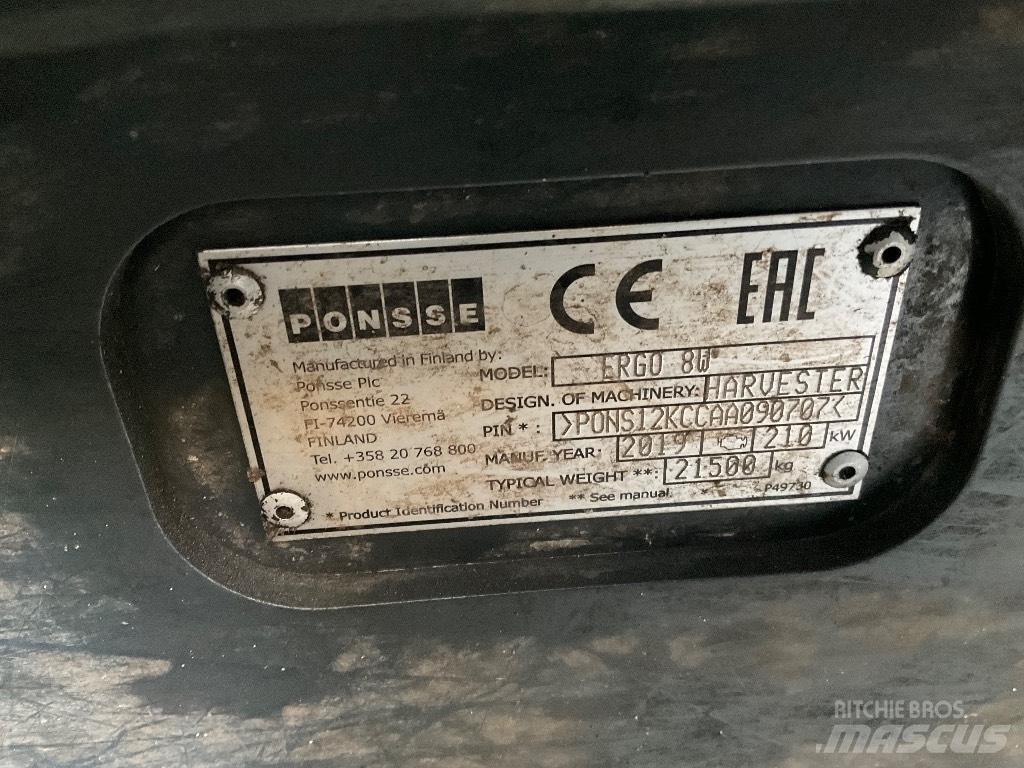 Ponsse ERGO 8W Харвестери