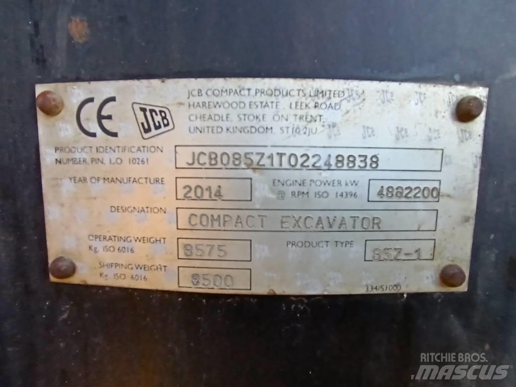 JCB 85 Z-1 Средни екскаватори 7т - 12т