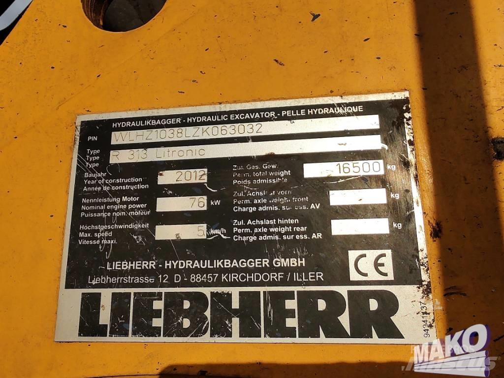 Liebherr R 313 Верижен екскаватор