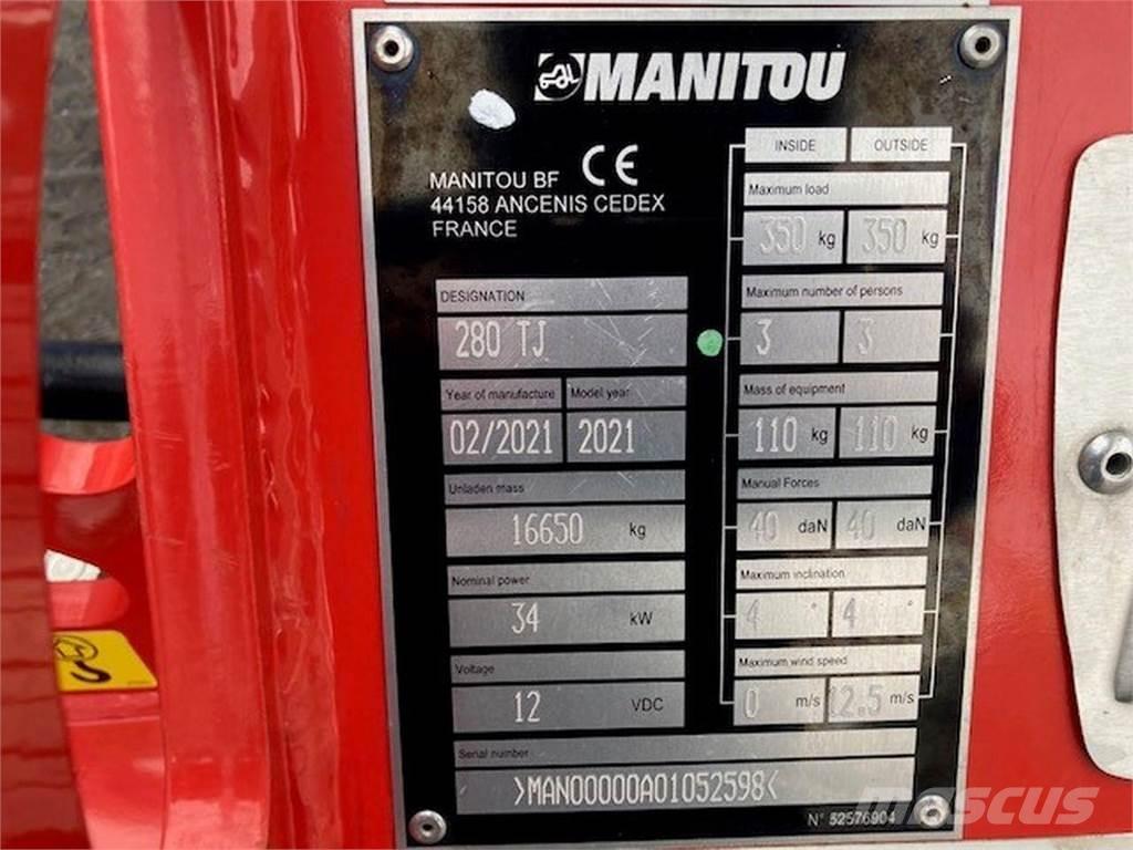 Manitou 280TJ Съчленени стрелови подемници