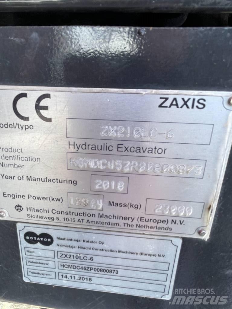 Hitachi ZX210LC-6 Верижен екскаватор