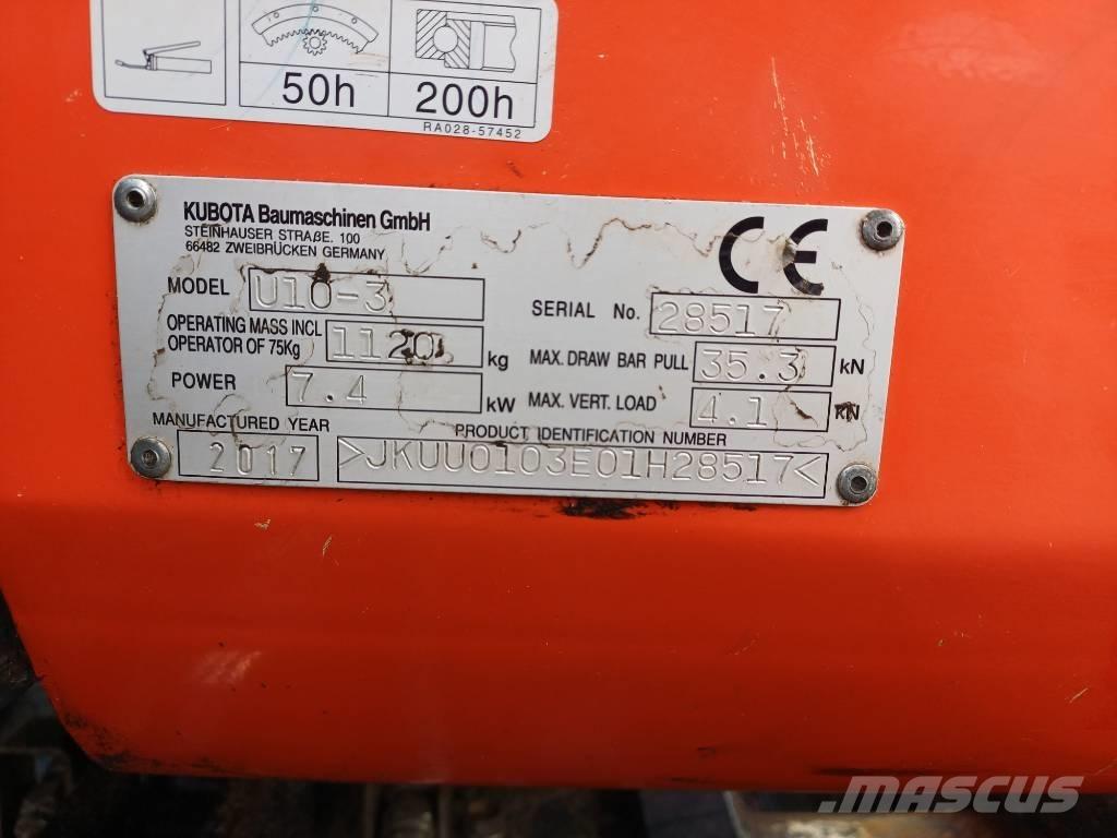 Kubota U 10-3 G Мини екскаватори < 7 т