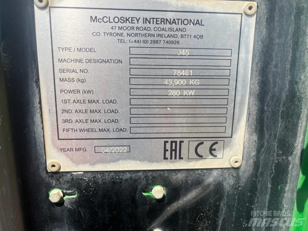 McCloskey J45 Мобилни трошачки
