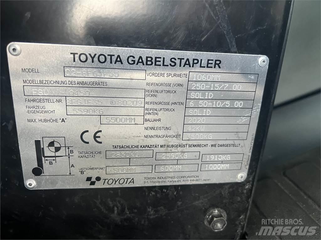 Toyota 8FGJF35 Камиони с АГУ