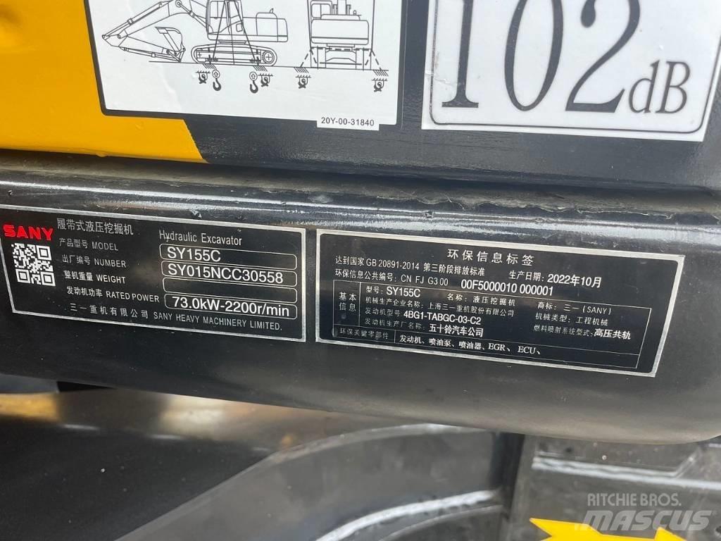 Sany SY 155 C Средни екскаватори 7т - 12т
