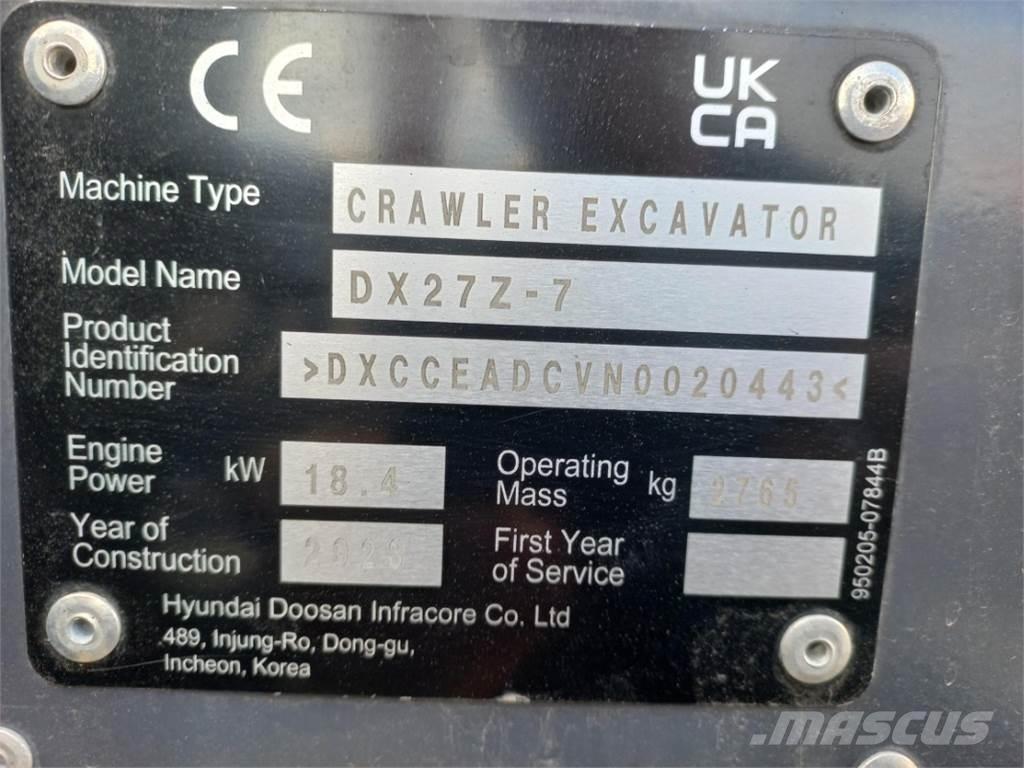 Develon DX27Z-7 Селскостопанство - Други