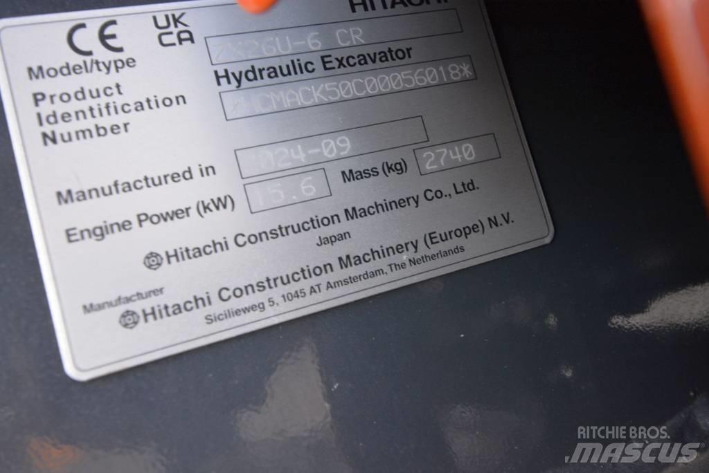 Hitachi ZX 26 U-6 Мини екскаватори < 7 т