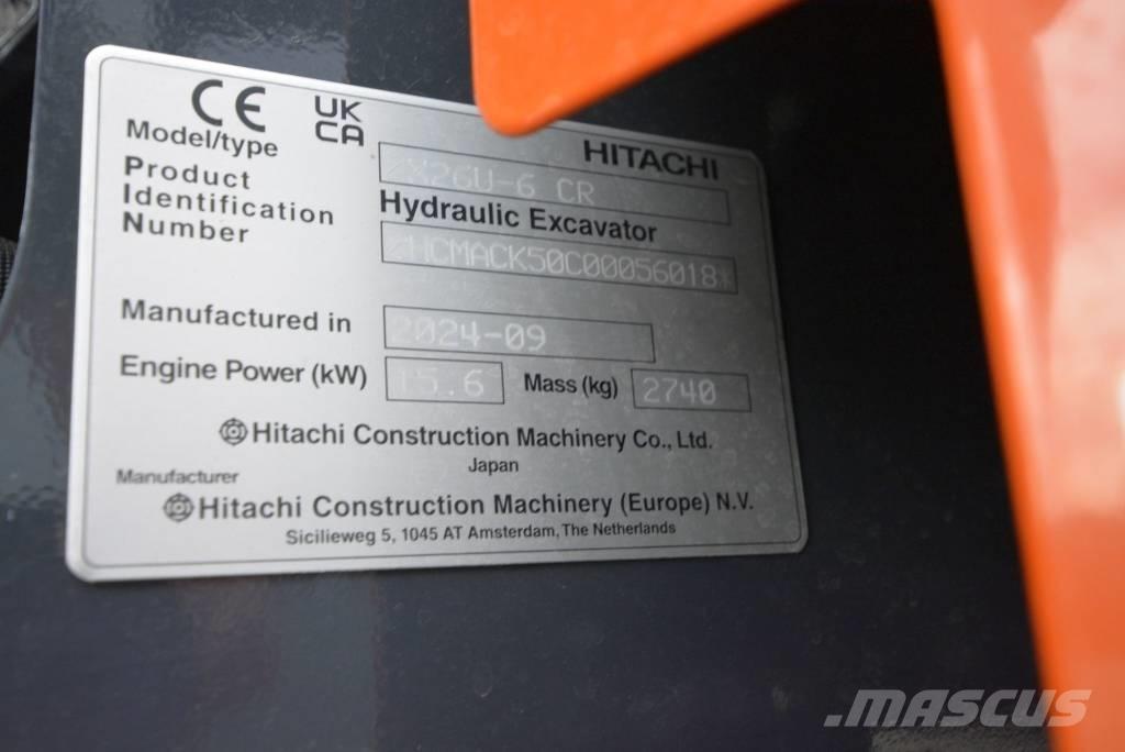 Hitachi ZX 26 U-6 Мини екскаватори < 7 т