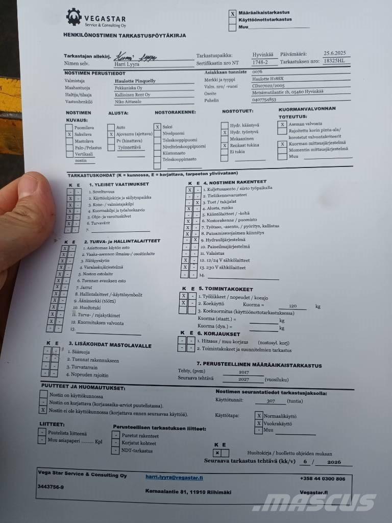 Haulotte H 18 SX Ножични работни платформи