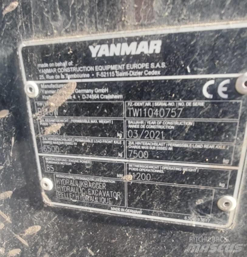 Yanmar B 110 W Колесни екскаватори