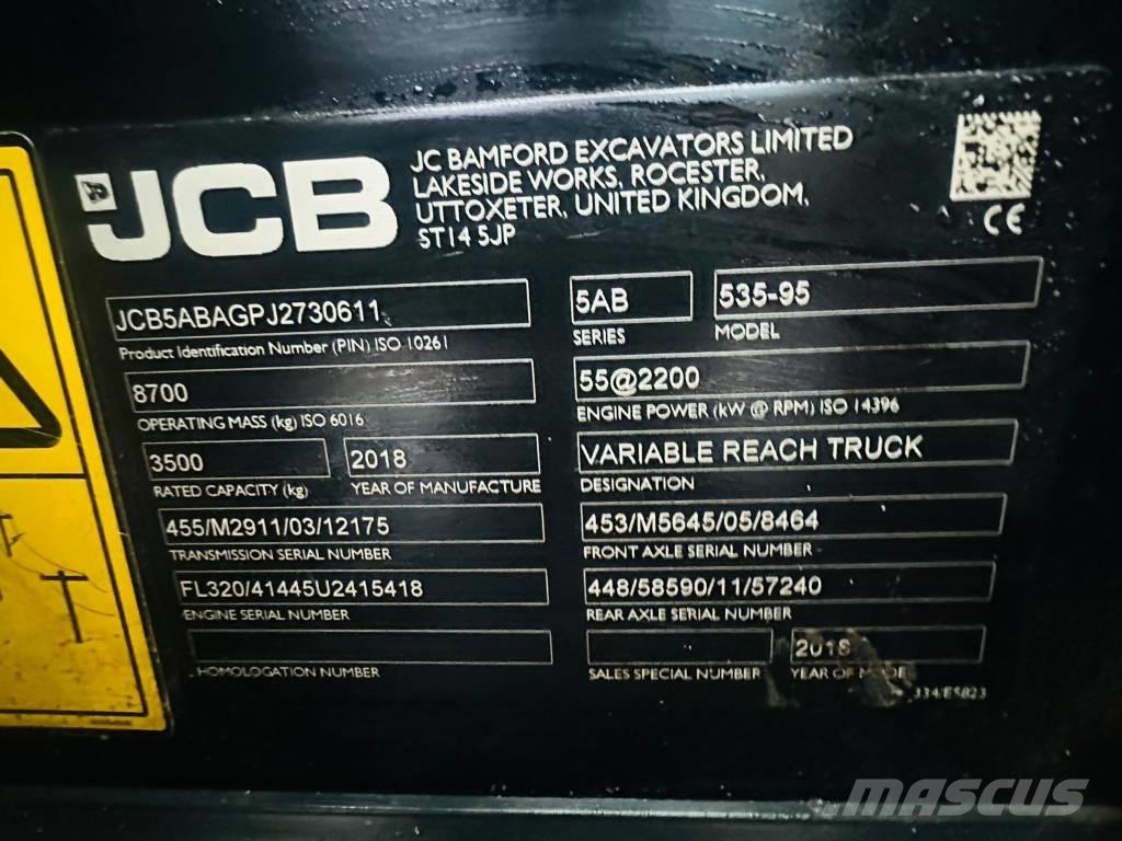 JCB 535-95 Телескопични товарачи за селското стопанство