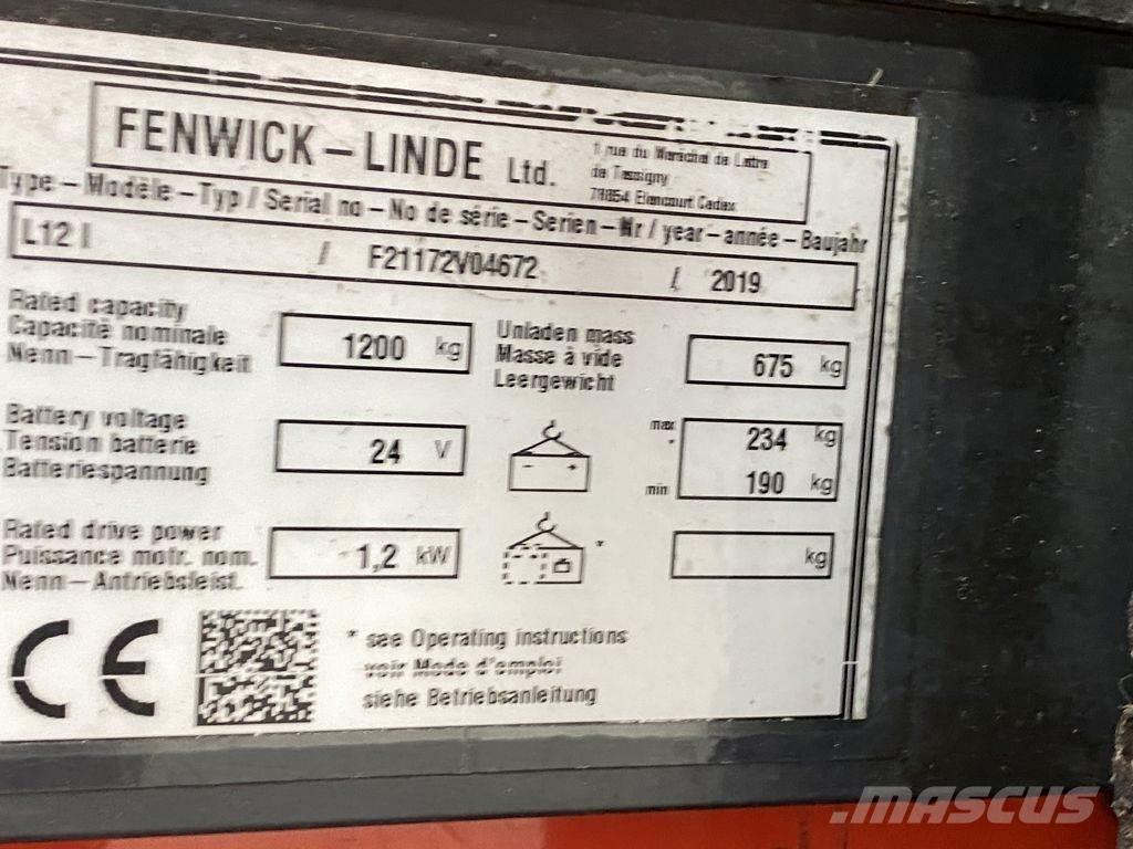 Linde L12 I Колички високоповдигачи с теглич