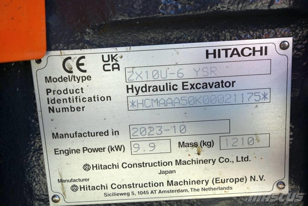 Hitachi ZX 10U-6 Мини екскаватори < 7 т