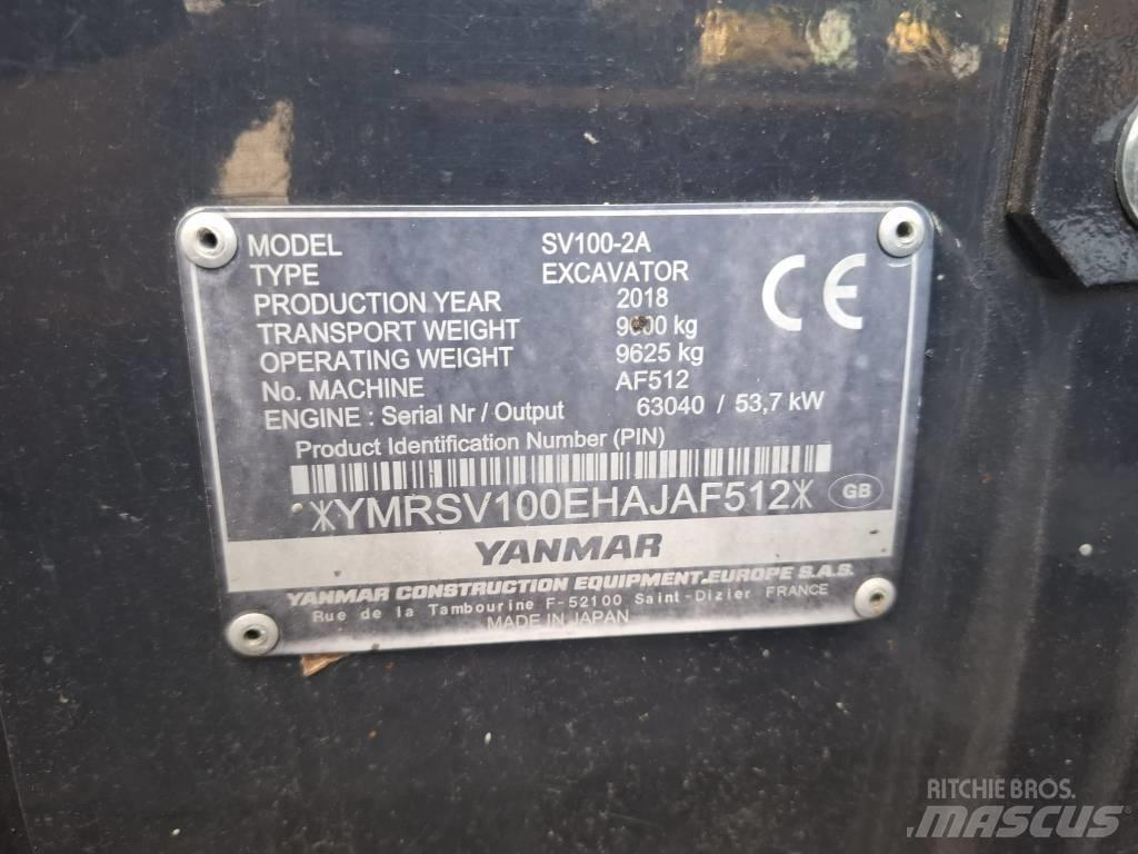 Yanmar SV 100-2A Средни екскаватори 7т - 12т