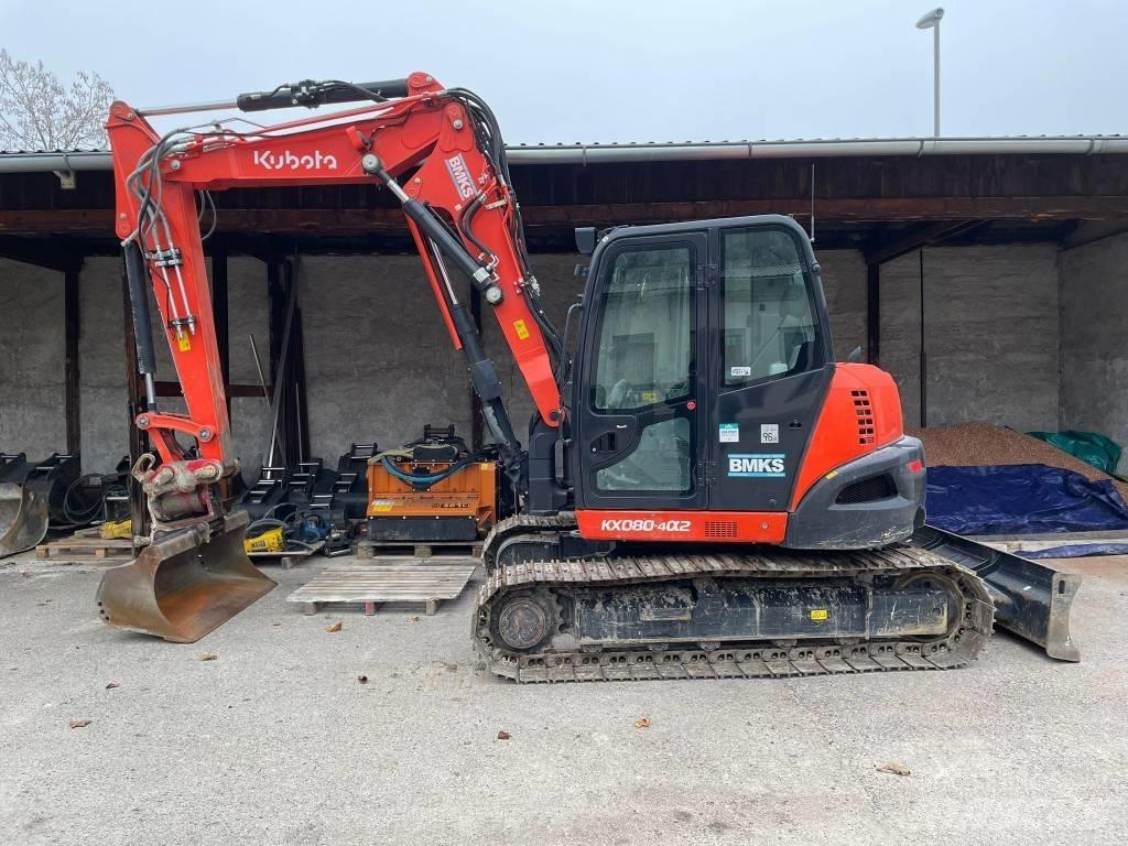 Kubota KX 080-4a2 Средни екскаватори 7т - 12т