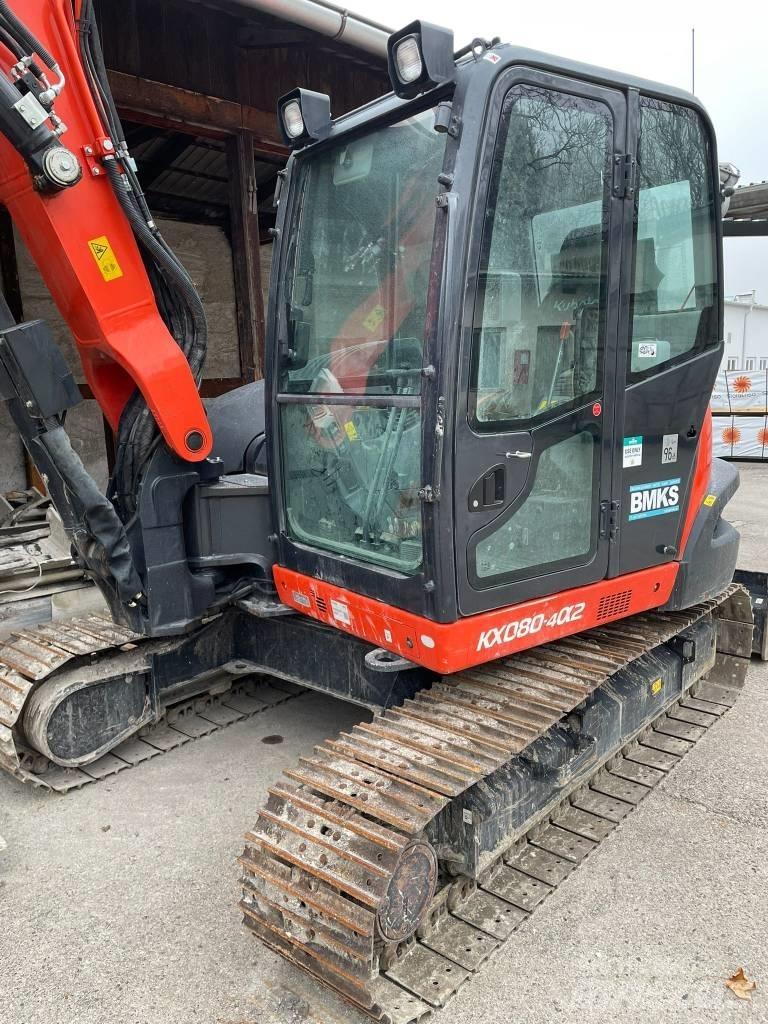 Kubota KX 080-4a2 Средни екскаватори 7т - 12т