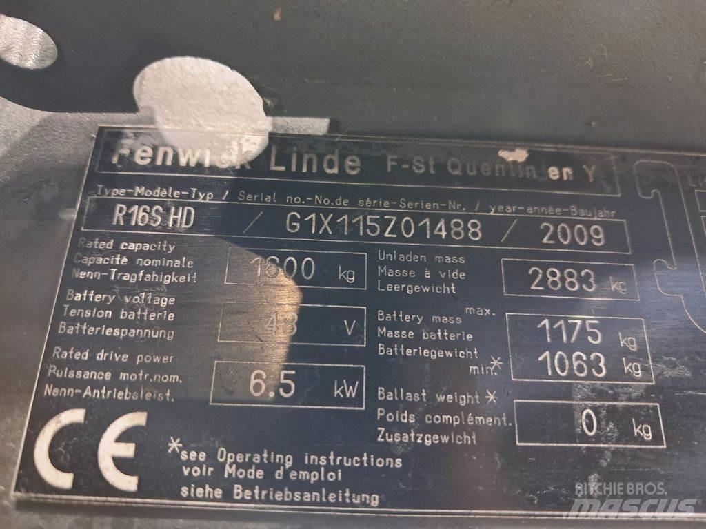 Linde R16 S HD Ретрак/ Високоповдигач с изместване на вилката напред