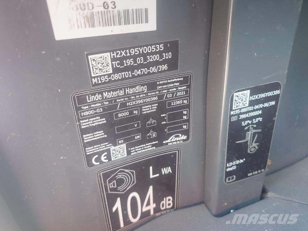 Linde H80D/396-03 Дизелови камиони