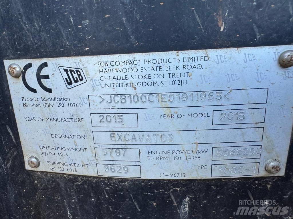 JCB 100 C-1 Средни екскаватори 7т - 12т
