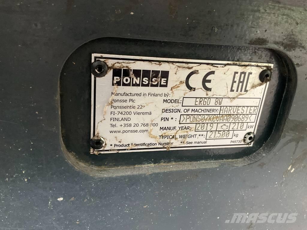 Ponsse Ergo 8W Харвестери
