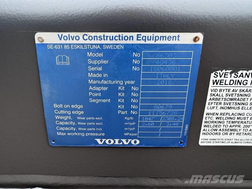 Volvo 2.6m GP Bucket Кофи