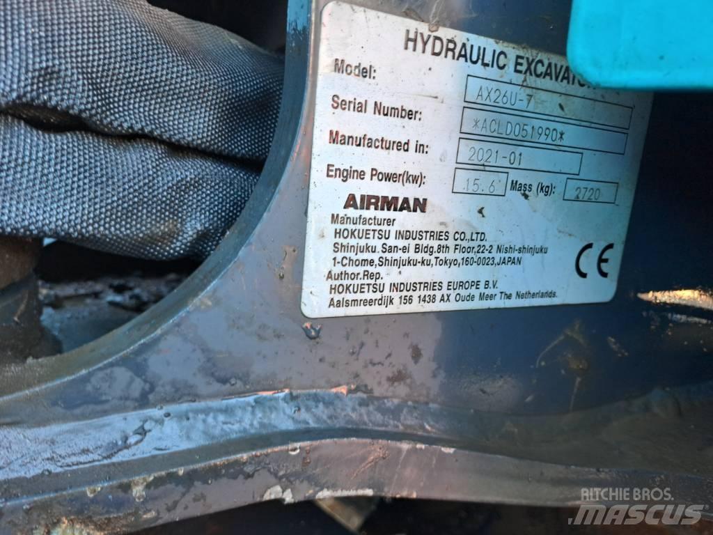 Airman AX26U Мини екскаватори < 7 т