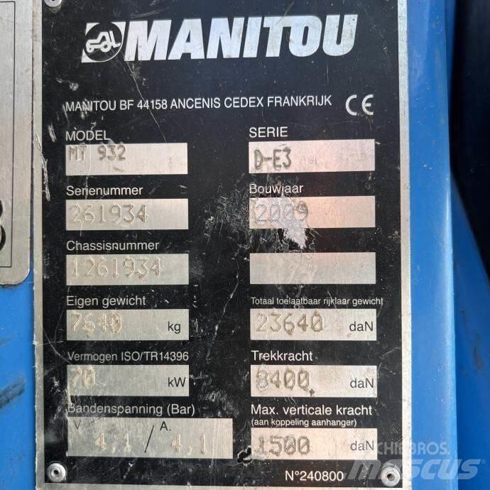 Manitou MT 932 Телескопични товарачи