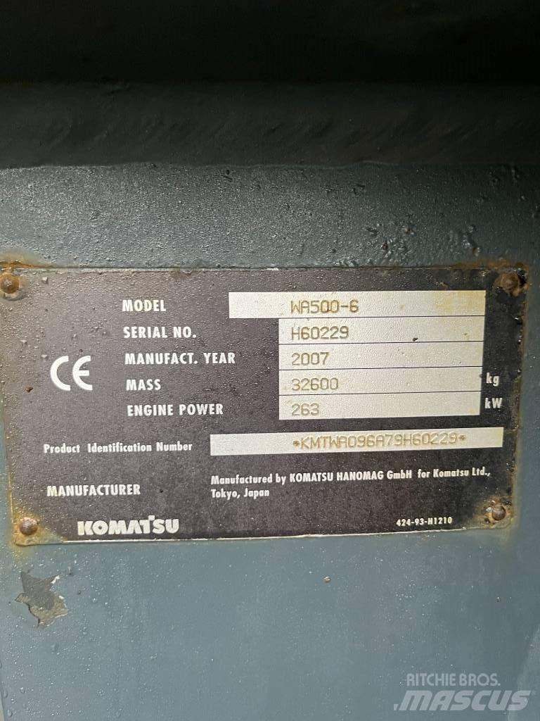 Komatsu WA 500-6 Колесни товарачи