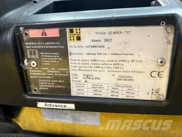 Hyster J2.5XN Електрически вилични кари-повдигачи