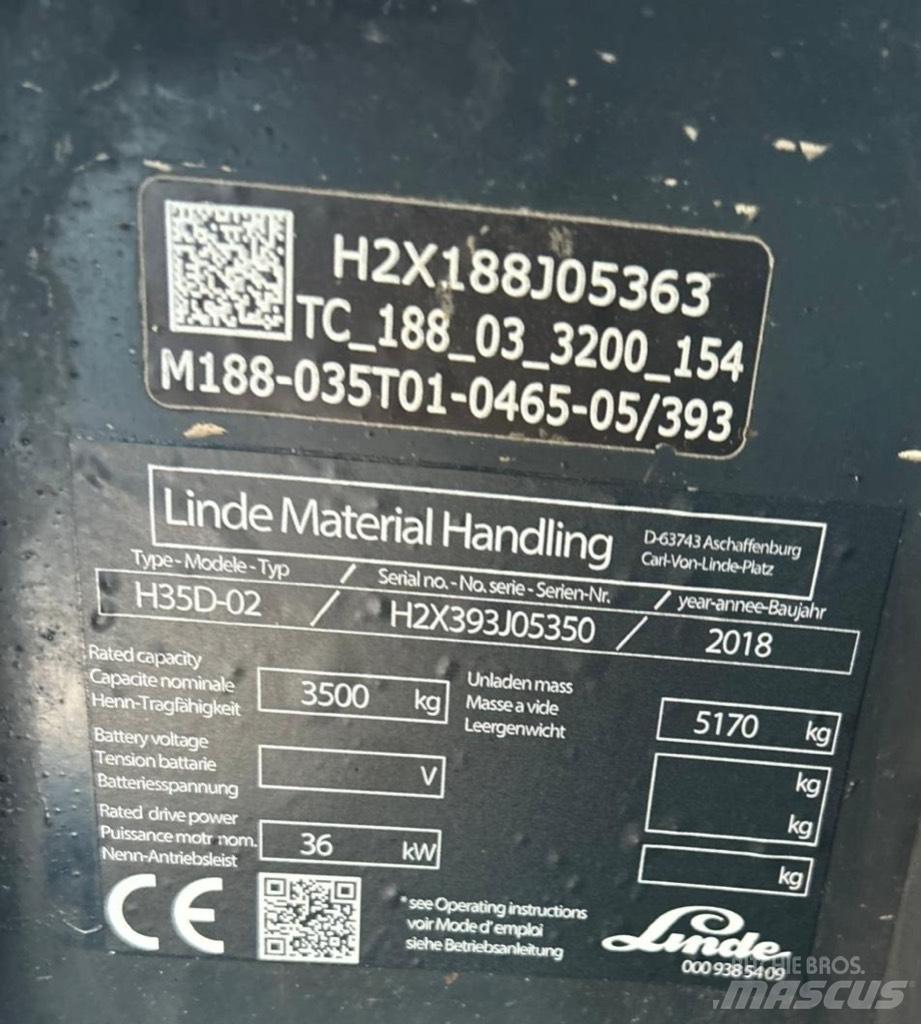 Linde H35D-02 EVO Дизелови камиони