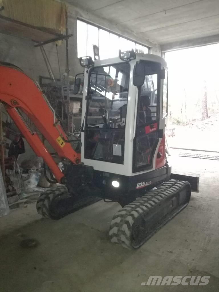 Kubota u35 U35 Мини екскаватори < 7 т