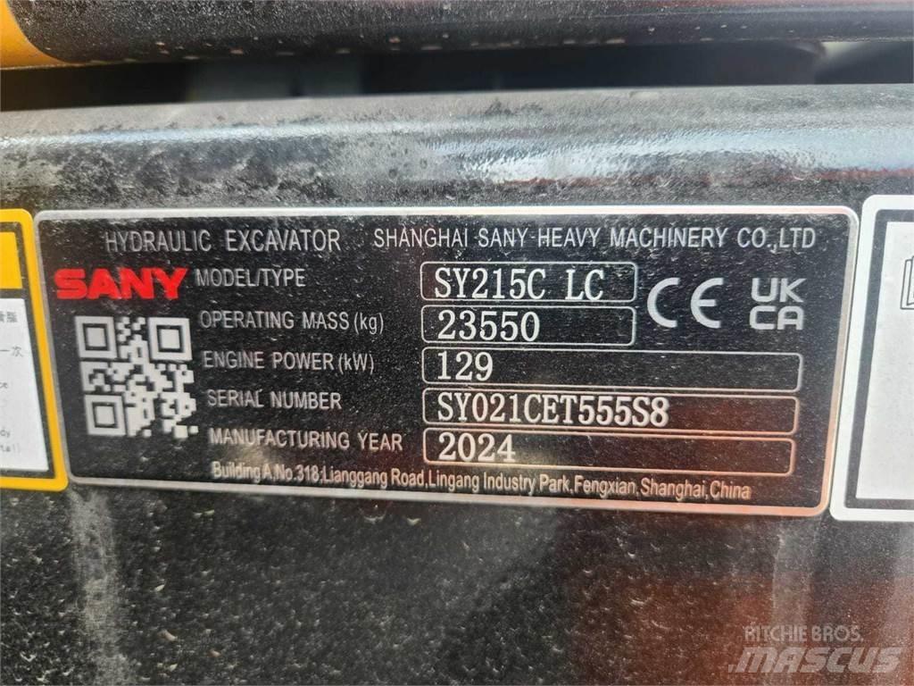 Sany SY215C Верижен екскаватор
