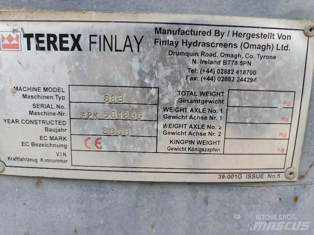 Terex Finlay 883 Мобилни скрийнери
