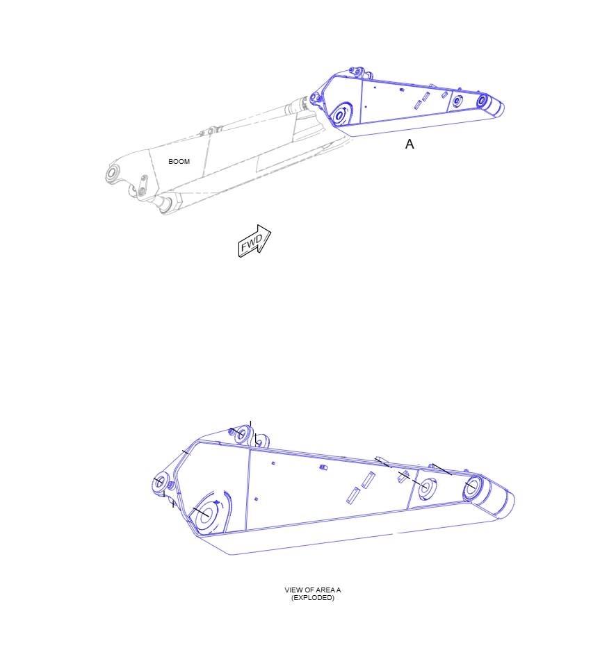 CAT M316F Стрели и рамена
