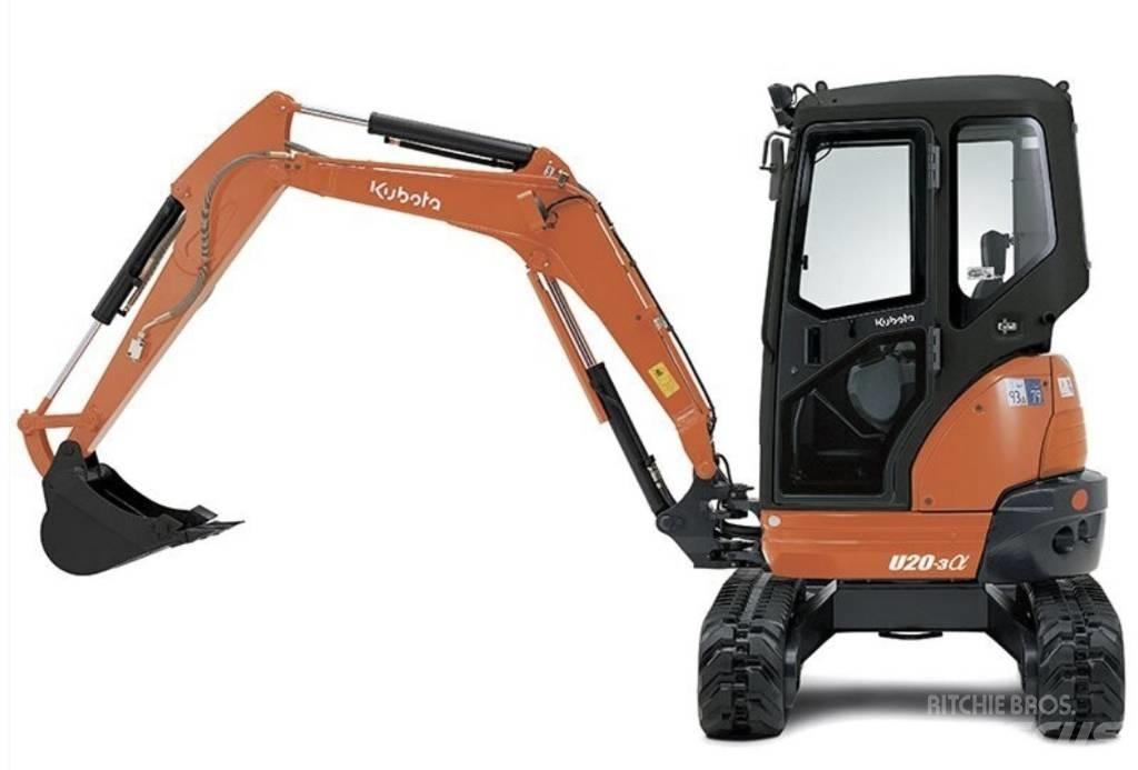 Kubota U 20-3 Мини екскаватори < 7 т