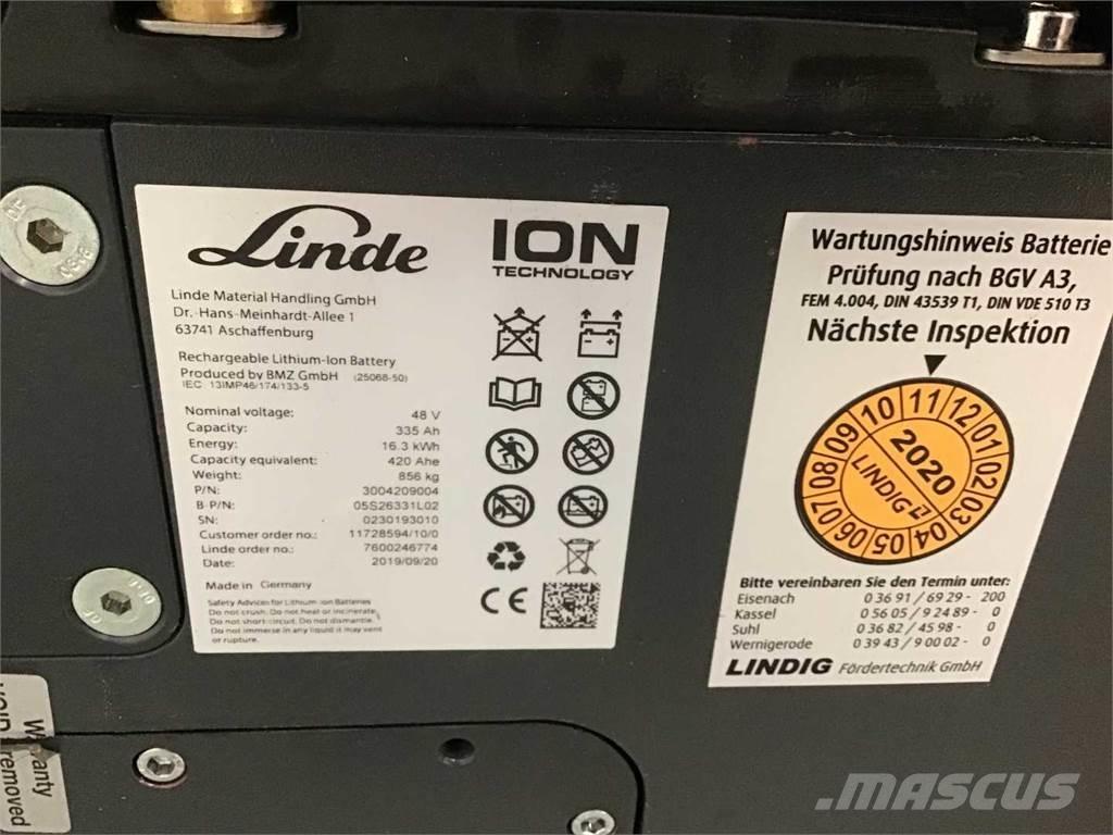 Linde E16 ION Електрически вилични кари-повдигачи
