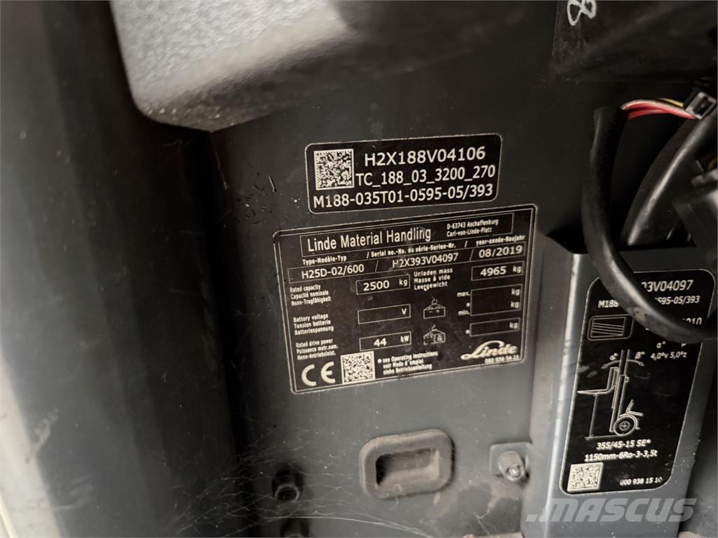 Linde H25D-02/600 Дизелови камиони